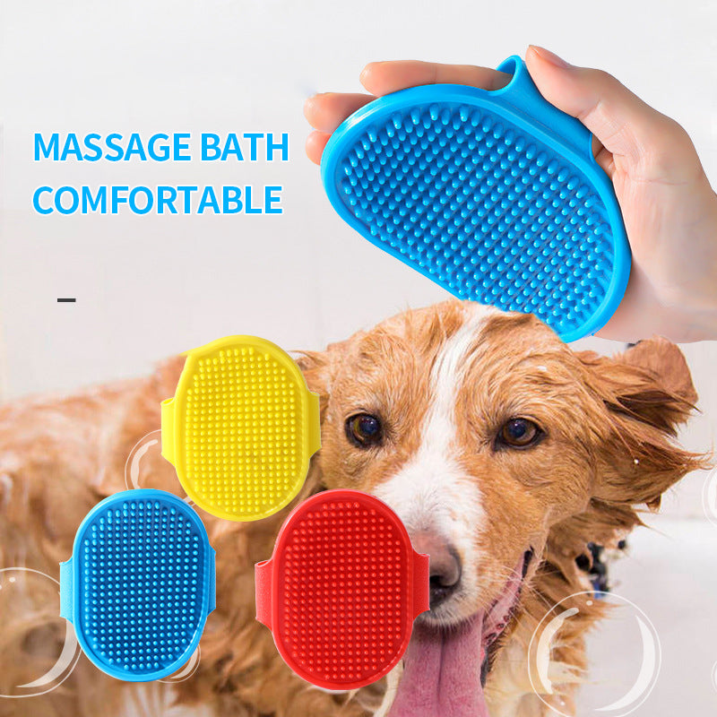 Soft Rubber Dog and Cat Grooming Massage Brush