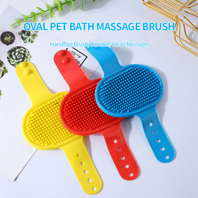 Soft Rubber Dog and Cat Grooming Massage Brush
